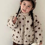 Raya Padded Polka Dot Bomber Jacket